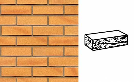 Кирпич клинкерный пустотелый Muhr 02 Gelb Bunt готик, 240*115*52 мм